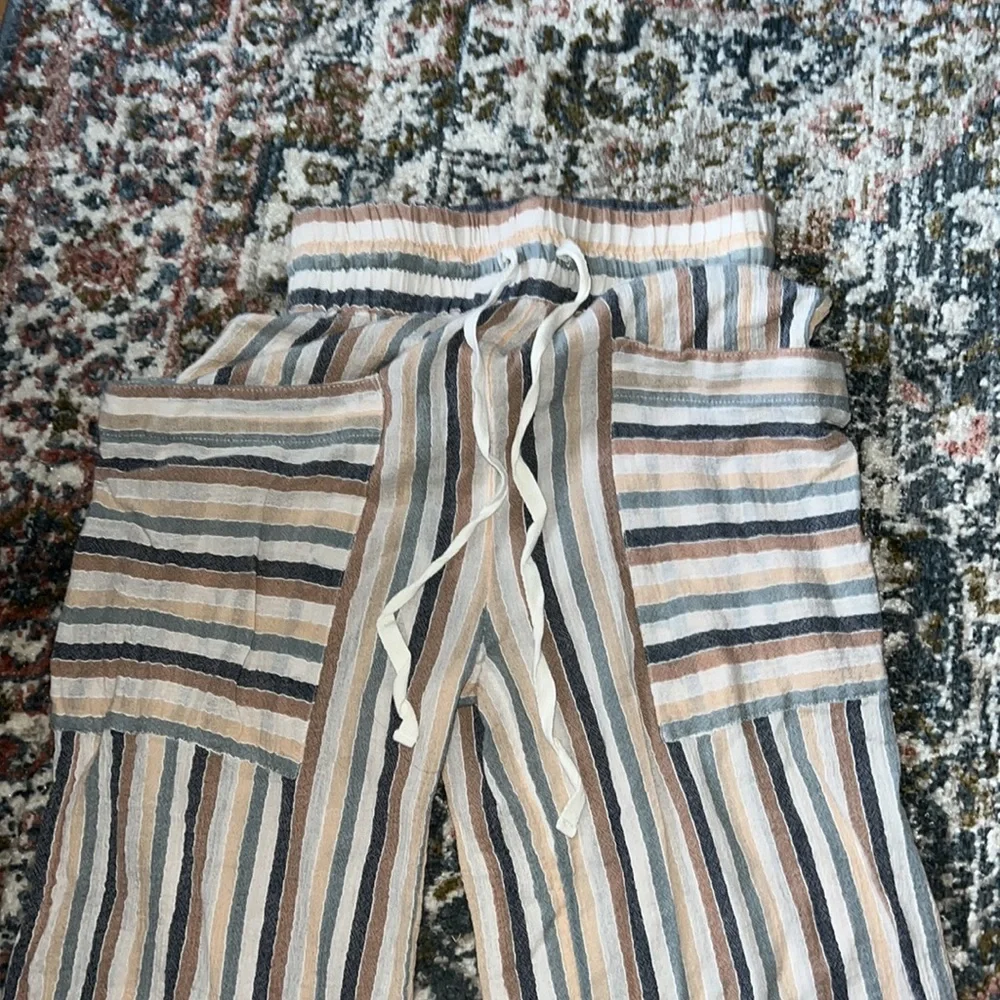 high rise striped pockets women's size XS - Picture 5 of 6